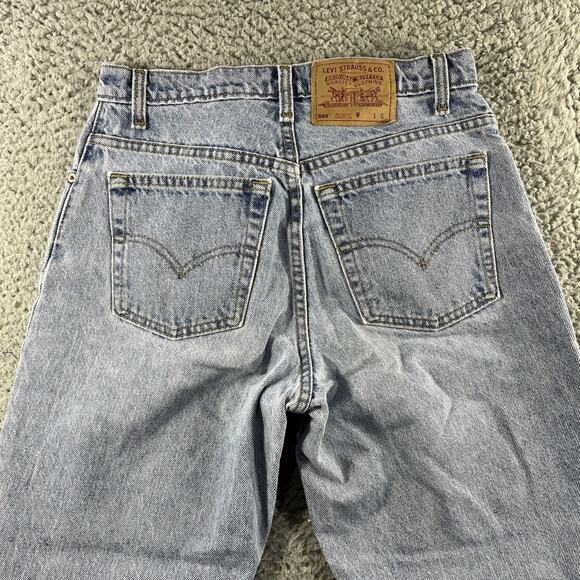 VINTAGE LEVIS 550 JEANS WOMENS 11 SHORT BLUE FITS 30x29 RELAXED TAPERED LEG 90s - Picture 8 of 11